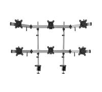 Support de Moniteur LCD Multi-écran, Double Colonne, Support de Bureau à Six écrans, Installation sur Table à Pince MP260C-2