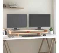 Support de Moniteur Marron Miel 60x27x14 cm Bois de Pin Solide Ecran vidaXL