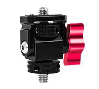 Support de moniteur pivotant inclinable avec broche de localisation de griffe de 6,35 mm pour appareil photo clignotant adaptateur griffe