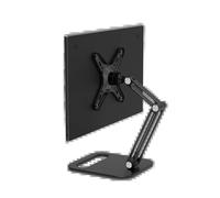 Support de Moniteur Portable, Hauteur réglable, Support de Moniteur autoportant à Profil Bas, Support de Bureau(Vesa - Black S)