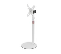 Support de Moniteur Portable, Hauteur réglable, Support de Moniteur autoportant à Profil Bas, Support de Bureau(Vesa - White)