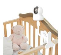 Support de Moniteur pour Babyphone avec Connexion à Vis 1/4 Compatible avec HelloBaby HB65, HB6550, HB6558, HB66, HB248, Clip Réglable pour Lit et Mur pour Caméra de Bébé, Aucune Outil Requis
