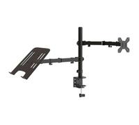 Support de moniteur réglable - vidaXL - Réglable en hauteur - Inclinaison 90° - Pivot 360°