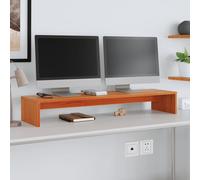 Support de Moniteur Réhausseur d'Écran Support Étagère Bois de Pin Solide vidaXL