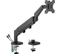 Support de moniteur ressort à gaz - bras de moniteur - usb 3.0 et type c