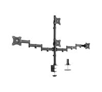 Support de Moniteur Robuste Quadruple for Bureau 3+1, Peut contenir Un écran d'ordinateur de 24 Pouces -