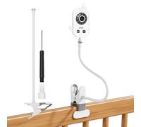 Support de Moniteur Rotatif Flexible Compatible avec Le babyphone vidéo GHB UU24 2,4 GHz,Clip de Montage Flexible pour babyphone vidéo GHB UU24 2,4 GHz