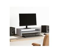 vidaXL Support de moniteur sonoma gris 54x22x15 cm bois d'ingénierie, support de moniteur pour bureau, étagère de moniteur, support de moniteur d'ordinateur