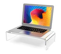 Support de moniteur | Support de moniteur de bureau Organiseur de table d'économie d'espace, support de bureau transparent pour le soutien d'un ordinateur portable, d'un écran d'ordinateur, il est