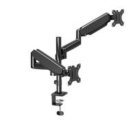 Support de Moniteur Support en Porte-à-Faux Double écran supérieur et inférieur Bras Un à Deux Rotatif
