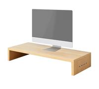 Support De Moniteur - Support Ergonomique Avec 4 Ports USB, SupportDe Moniteur D'ordinateur | Étagère De Table Surélevée Pour Écran D'ordinateur, Pour Imprimante, Papeterie, Accessoires Numériques, C