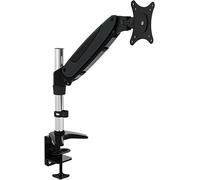 TECHly Tubular Gas - Kit de montage (fixation par pince pour bureau, support de montage pour bureau) - pour moniteur - noir brillant - Taille d'écran