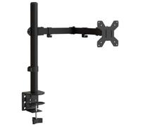 vidaXL Support d'écran – Bras réglable pour moniteur Acier noir VESA 75/100 mm