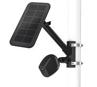 Support de montage 2 en 1 pour panneau solaire Arlo / Arlo Pro 3/Arlo Ultra1&2/Arlo Essential/Arlo Pro 4/eufyCam - Accessoires de montage extérieur pour Arlo Pro 4 et Arlo Solar Panel (Noir)