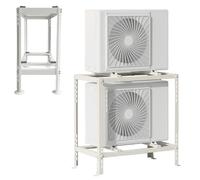Support De Montage Au Sol À Double Couche for Mini Climatiseur Split, Anti-Vibration CA Support De Montage Au Sol for Unité Extérieure Tailles Ajustables-900×900×500mm