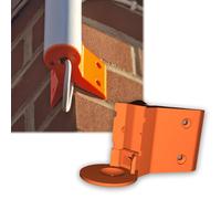 Support de montage d'angle compatible avec Ubiquiti U6-Mesh/UAP-FlexHD, support mural double face, canal de câble encastré, support d'angle à angle droit