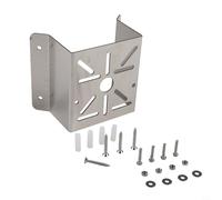 Support de montage d'angle mural extérieur pour caméras de vidéosurveillance et lumières LED, support de poteau en acier inoxydable pour caméra de sécurité, résistant aux intempéries, peu encombrant