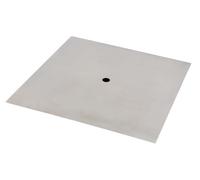 Support de montage d'antenne 400 mm x 400 mm x 1 mm en acier inoxydable V2A