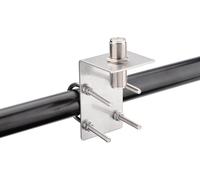 Support de Montage d'antenne avec Boulons en U,Trou de 16 mm,Compatible avec Radios Ham,CB et Amateurs,Comprend Un Adaptateur UHF SO239 à SO239