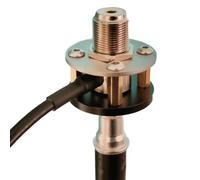 Support de montage d'antenne pour trépied, filetage 6,35 mm et 9,5 mm, base en acier inoxydable pour antennes UV/ondes courtes, compatible avec tube M portable