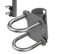 Support De Montage D'antenne - Support De Mât Robuste, Pince Réglable En Forme De U, Large Construction Porteuse | Outil Satellite Fiable Pour Caravane, Remorque De Voyage, Balcon, Yacht, Camping-car,