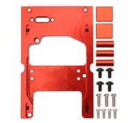 SUPPORT DE MONTAGE DE BASE SERVO DE MOTEUR DE DIRECTION POUR VOITURE WPL RC, ALLIAGE D'ALUMINIUM, 5 COULEURS C14 C24 C34 C-34KM C44KM C-24-1 MN90 MN91 MN45 MN99S [MODIFICATION DE (Rouge)