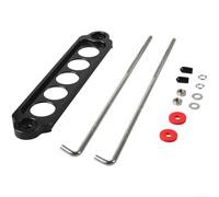 Support de montage de batterie de voiture en alliage d'aluminium à 5 trous, compatible avec les camions et les voitures, offre un maintien sûr de la batterie et une résistance à la rouille pour une