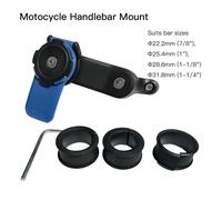 Support de montage de fourche de tige de guidon de moto, adaptateurs universels de téléphone, 1 miroir à bille, support de Scooter, verrouillage d'amortisseur de VIBRATION Diy Kit 4