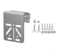 Support de montage de gouttière en acier inoxydable pour caméra Eufy Security S340, accessoire d'installation résistant aux intempéries (argent)