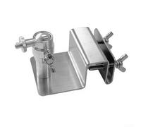 Support de montage de gouttière en acier inoxydable pour panneaux solaires Arlo Ultra et S220, vis réglable de 6,35 mm, convient pour toutes les saisons, argenté