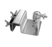 Support de montage de gouttière pour panneau solaire avec positionnement réglable adapté pour les caméras Eufy et ForArlo utilisant des supports à vis 1/4 en acier inoxydable (1 pièce)