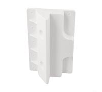 Support de montage de panneau solaire en ABS blanc ou noir pour toits plats, camping-cars, bateaux et camping-cars - Support de toit sécurisé, étanche, ventilé à angle droit (1 pièce (angle droit