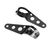 Support de Montage de Phare pour Motos 35-43mm | Plaqué noir, réglable, comprend des boulons de montage, convient pour , convient pour , convient pour Suzuki