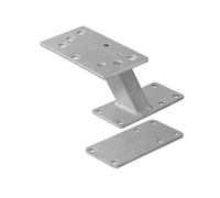 ProPlus Support Roue de Secours 23 x 16 x 17 cm - pour remorque Caravane et véhicule Utilitaire - Plaque de Montage Incluse - Galvanisé