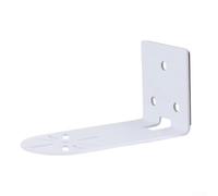 Support de montage en forme de L pour caméra de sécurité - Fixation murale en métal étanche pour surveillance intérieure et extérieure - Base sans perforation pour dôme Hikvision - Blanc 9,5 cm