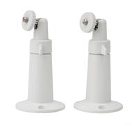 Support de montage en métal pour caméra de sécurité Ring Up Cam filaire et batterie HD - Support pivotant à 360 degrés et inclinaison à 90 degrés avec fixation à vis sécurisée (blanc)