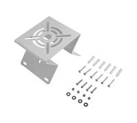 Support de montage en métal pour caméra de vidéosurveillance dôme PTZ, support d'angle mural vertical à 90 degrés avec revêtement blanc résistant à la rouille et bandes de montage sur poteau