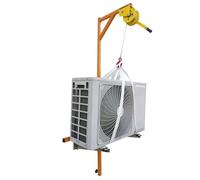Support de montage extérieur avec treuil autobloquant et supports dissimulés pour unités 5HP - Résistant aux intempéries Installat Solut