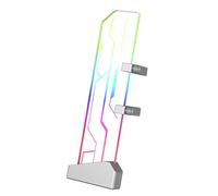 Support de montage GPU vertical en verre trempé VGA Support de carte graphique 5 V 3 broches Argb Espace efficace amélioré PC Gaming Support de carte graphique vertical