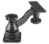 Support de montage horizontal universel à bras oscillant de 15,2 cm pour sondeurs et traceurs de cartes, rotation à 360°, support horizontal universel pour Garmin, Lowrance, Humminbird et plus encore