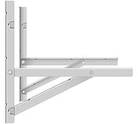 Support de montage mural pour systèmes de pompe à chaleur de climatiseur mini split sans conduit à condensateur de 9 000 à 36 000 BTU, support triangulaire de climatiseur pour condenseur, 1P
