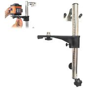 Support de montage mural réglable pour niveau laser, support laser multifonction en hauteur, support rotatif avec échelle marquée pour installation de construction à faire soi-même