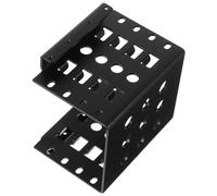 Support de Montage Noir en Fer pour Disque Dur 2,5 vers 3,5 Pouces PC | Installation Rapide et Fixation Sécurisée, Optimise L’espace Interne pour Disques Sata, pour Extension ou Assemblage
