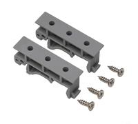 Support de montage PCB DIN 35 mm pour adaptateur de rail C45 avec clips et vis, support de carte de circuit imprimé en plastique pour équipement électrique industriel (1 pièce) (gris)