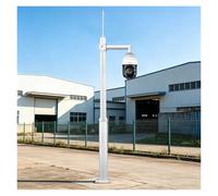 Support de montage pour caméra de surveillance, poteau de sécurité extérieur résistant aux intempéries, kit de colonne de vidéosurveillance portable pour l'école, le stationnement, le centre