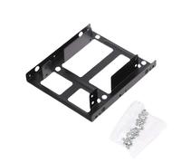 Support de montage pour disque dur double plateau de 2,5" à 3,5" en métal avec vis de montage