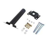 Support de montage pour éclairage solaire sur poteau lumineux Support de lumière polyvalent en acier pour lampadaire extérieur Revêtement noir mat robuste résistant aux