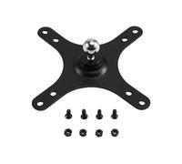 Support de Montage pour Écran Portable VESA avec Boule de 17 mm et Base de 100 X 100 mm et 75 X 75 mm, Support Mural Noir.