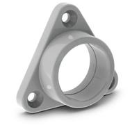 Support De Montage Pour Profilé Pour Ruban Led Alu-round - Abs - Pour Armoire - Gris Velleman Mc-r2