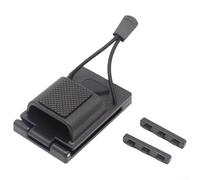 Support de montage pour radio à détachement rapide pour talkie-walkie - Convient aux ceintures de 22 mm à 56 mm de large - Compatible avec Retevis Midland Quansheng en plastique - Camouflage - Noir